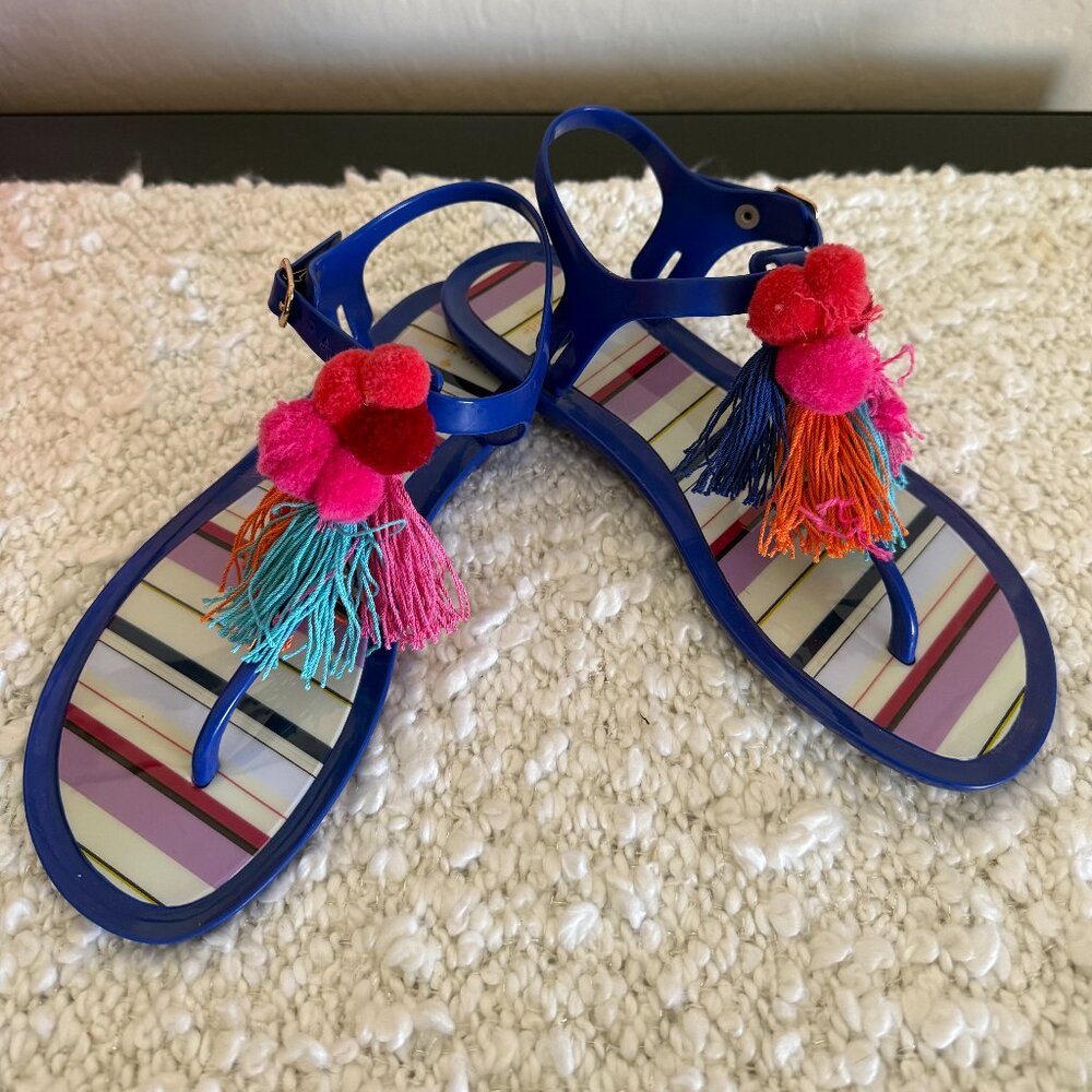 Kate Spade Jelly Tassle Sandals - Women's 6